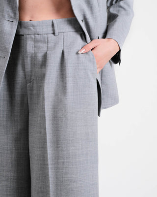 The Slate Grey Wide Leg Trousers