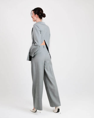 Emerald Open Back Blazer