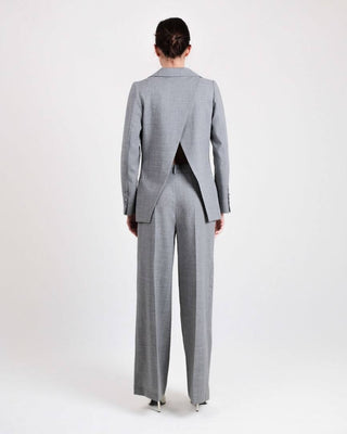 The Slate Grey Wide Leg Trousers