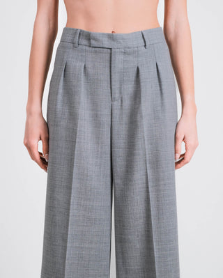 The Slate Grey Wide Leg Trousers